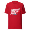 Courage Sets The Pace Graphic Tee mockup 1 Courage Sets The Pace Graphic Tee front view