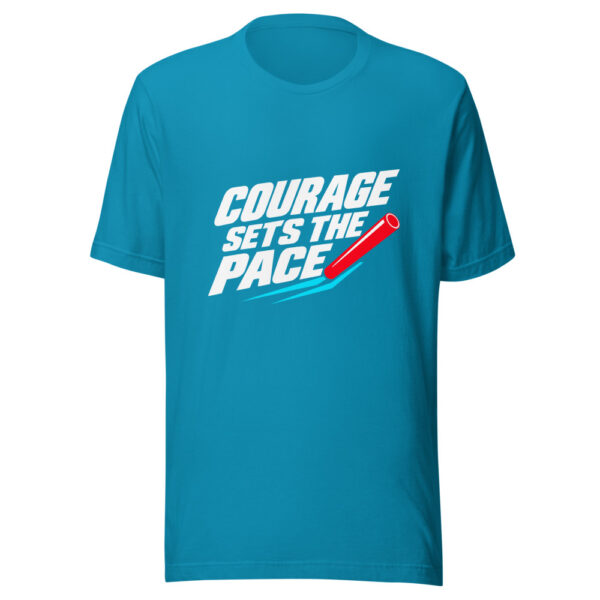 Courage Sets The Pace Graphic Tee mockup 2 Courage Sets The Pace Graphic Tee mockup 2