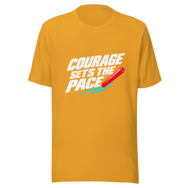 Courage Sets The Pace Graphic Tee mockup 4 Courage Sets The Pace Graphic Tee mockup 4