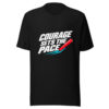 Courage Sets The Pace Graphic Tee mockup 5 Courage Sets The Pace Graphic Tee mockup 5