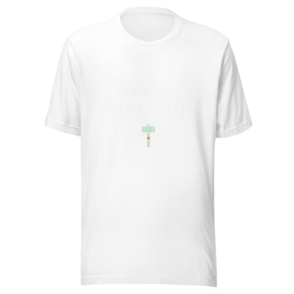 Craft Your Strength Through Practice Graphic Tee mockup 5 Craft Your Strength Through Practice Graphic Tee mockup 5