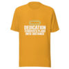 Dedication Converts Plans Into Distance Graphic Tee mockup 3 Dedication Converts Plans Into Distance Graphic Tee mockup 3