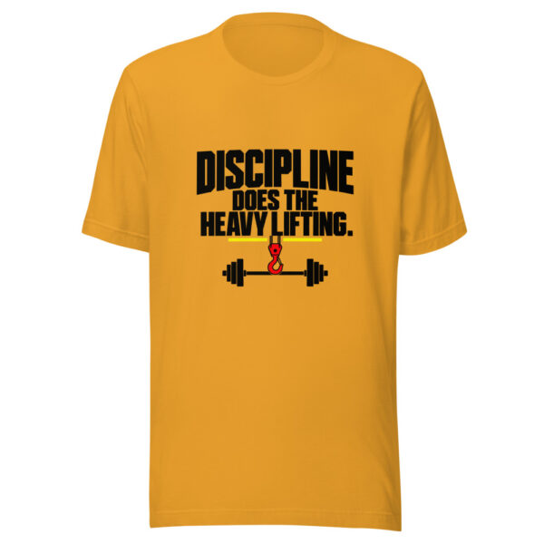 Discipline Does The Heavy Lifting Graphic Tee mockup 2 Discipline Does The Heavy Lifting Graphic Tee mockup 2
