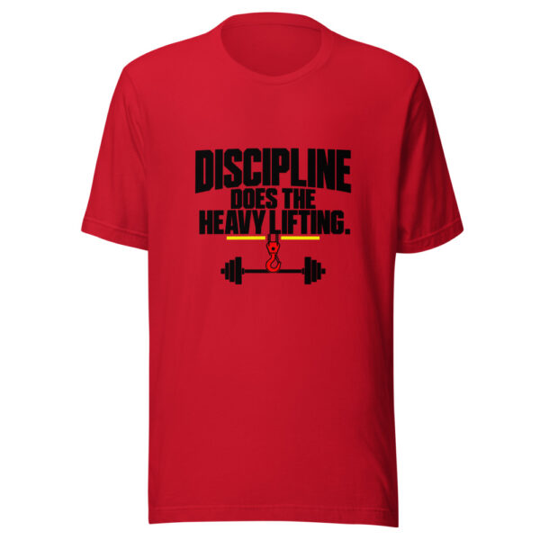 Discipline Does The Heavy Lifting Graphic Tee mockup 4 Discipline Does The Heavy Lifting Graphic Tee mockup 4