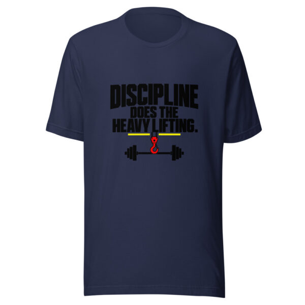 Discipline Does The Heavy Lifting Graphic Tee mockup 7 Discipline Does The Heavy Lifting Graphic Tee mockup 7
