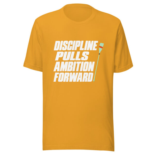 Discipline Pulls Ambition Forward Graphic Tee mockup 1 Discipline Pulls Ambition Forward Graphic Tee front view