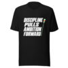 Discipline Pulls Ambition Forward Graphic Tee mockup 4 Discipline Pulls Ambition Forward Graphic Tee mockup 4
