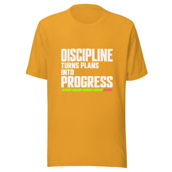 Discipline Turns Plans Into Progress Graphic Tee mockup 2 Discipline Turns Plans Into Progress Graphic Tee mockup 2