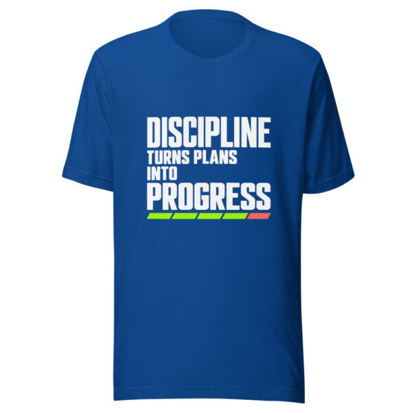 Discipline Turns Plans Into Progress Graphic Tee mockup 3 Discipline Turns Plans Into Progress Graphic Tee mockup 3