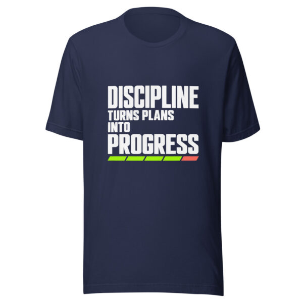 Discipline Turns Plans Into Progress Graphic Tee mockup 6 Discipline Turns Plans Into Progress Graphic Tee mockup 6