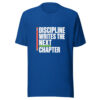 Discipline Writes The Next Chapter Graphic Tee front view
