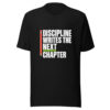 Discipline Writes The Next Chapter Graphic Tee mockup 4
