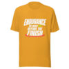 Endurance Is Built Before The Finish Graphic Tee mockup 1 Endurance Is Built Before The Finish Graphic Tee front view