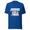 Endurance Is Built Before The Finish Graphic Tee mockup 3 Endurance Is Built Before The Finish Graphic Tee mockup 3