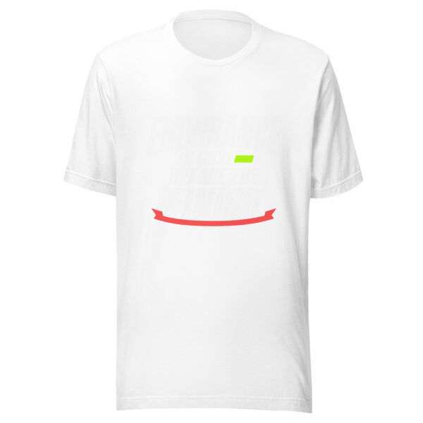 Endurance Is Built Before The Finish Graphic Tee mockup 5 Endurance Is Built Before The Finish Graphic Tee mockup 5