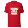 Endurance Is Built Before The Finish Graphic Tee mockup 8 Endurance Is Built Before The Finish Graphic Tee mockup 8
