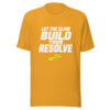 Let The Climb Build Your Resolve Graphic Tee mockup 3