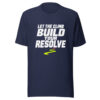 Let The Climb Build Your Resolve Graphic Tee mockup 6