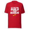 Let The Climb Build Your Resolve Graphic Tee mockup 8