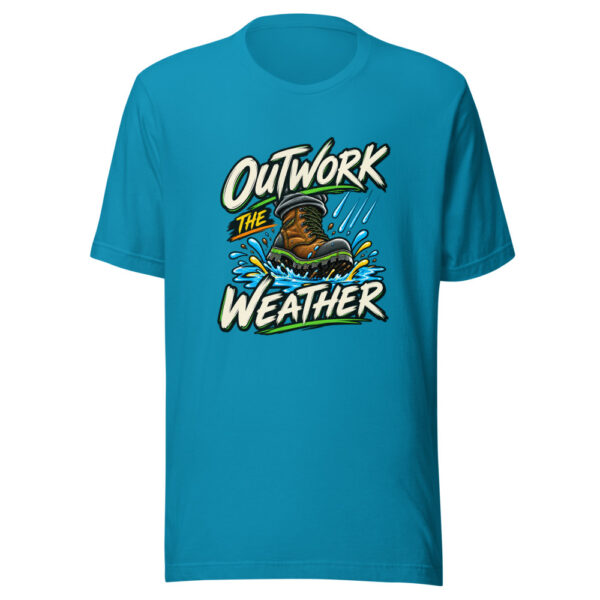 Outwork The Weather Graphic Tee mockup 1 Outwork The Weather Graphic Tee front view