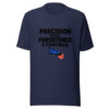 Precision Gives Persistence A Foothold Graphic Tee mockup 6 Precision Gives Persistence A Foothold Graphic Tee mockup 6