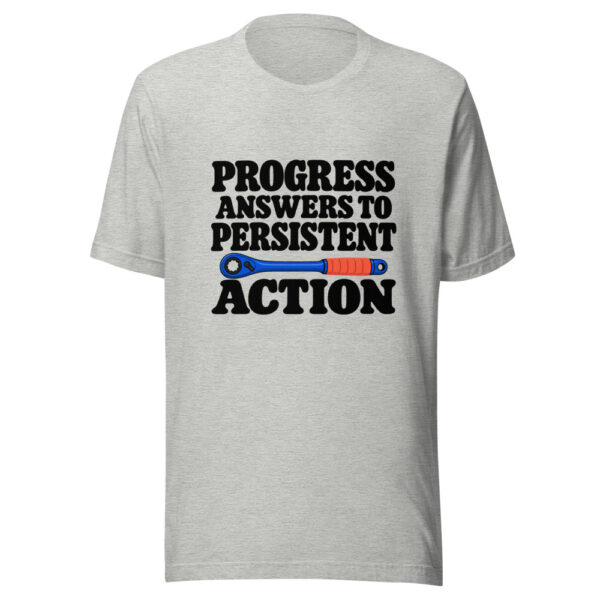 Progress Answers To Persistent Action Graphic Tee mockup 7 Progress Answers To Persistent Action Graphic Tee mockup 7