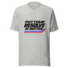 Put Your Resolve In Motion Graphic Tee mockup 8