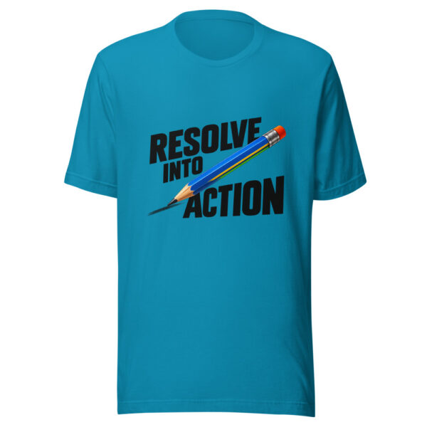Resolve Into Action Graphic Tee front view