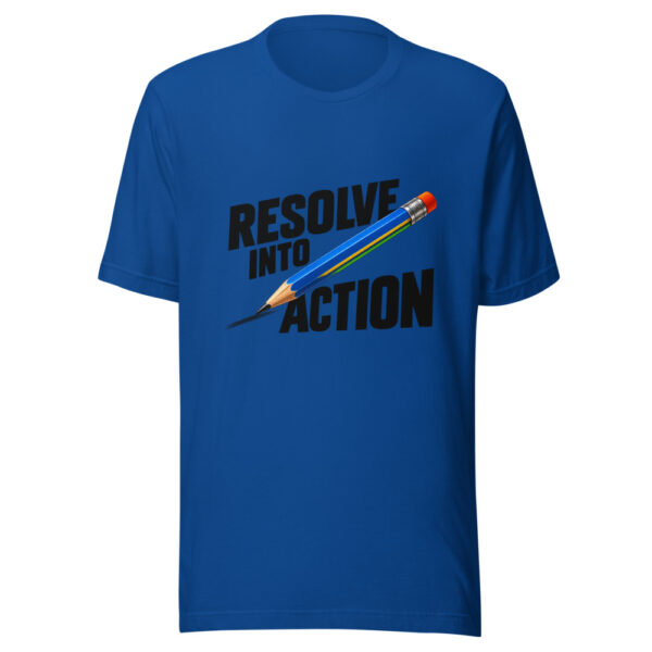 Resolve Into Action Graphic Tee mockup 2