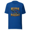 Resolve Outlasts Resistance Endurance Graphic Tee mockup 1 Resolve Outlasts Resistance Endurance Graphic Tee front view