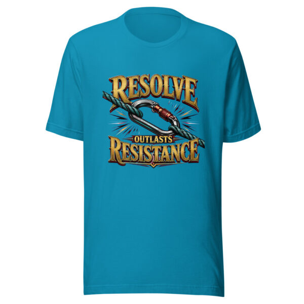 Resolve Outlasts Resistance Endurance Graphic Tee mockup 2 Resolve Outlasts Resistance Endurance Graphic Tee mockup 2