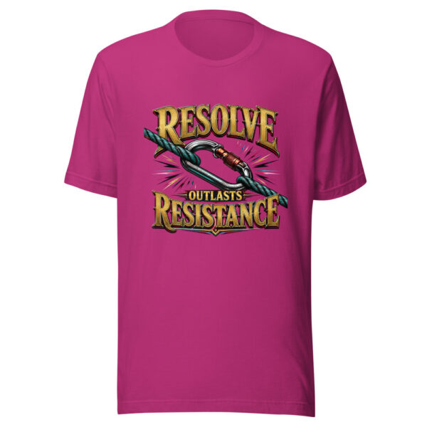 Resolve Outlasts Resistance Endurance Graphic Tee mockup 3 Resolve Outlasts Resistance Endurance Graphic Tee mockup 3