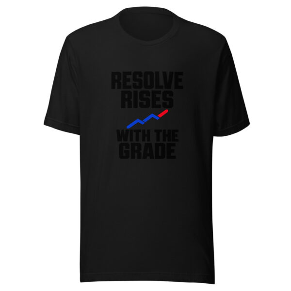 Resolve Rises With The Grade Graphic Tee mockup 5 Resolve Rises With The Grade Graphic Tee mockup 5