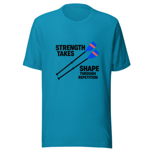 Strength Takes Shape Through Repetition Graphic Tee mockup 1 Strength Takes Shape Through Repetition Graphic Tee front view