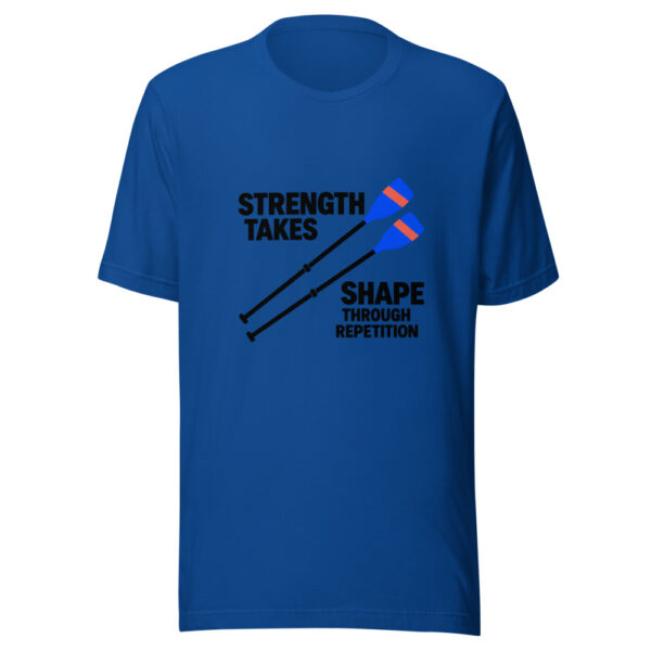 Strength Takes Shape Through Repetition Graphic Tee mockup 3 Strength Takes Shape Through Repetition Graphic Tee mockup 3