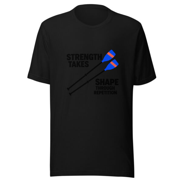 Strength Takes Shape Through Repetition Graphic Tee mockup 4 Strength Takes Shape Through Repetition Graphic Tee mockup 4