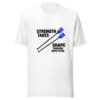 Strength Takes Shape Through Repetition Graphic Tee mockup 5 Strength Takes Shape Through Repetition Graphic Tee mockup 5