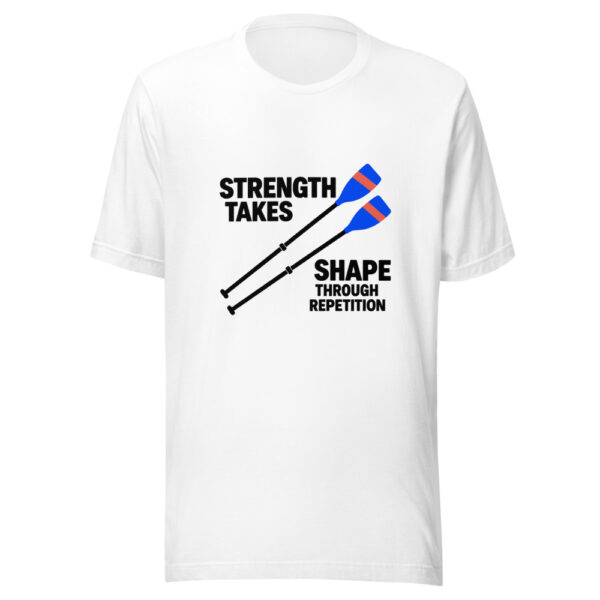 Strength Takes Shape Through Repetition Graphic Tee mockup 5 Strength Takes Shape Through Repetition Graphic Tee mockup 5