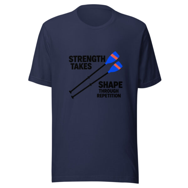 Strength Takes Shape Through Repetition Graphic Tee mockup 6 Strength Takes Shape Through Repetition Graphic Tee mockup 6