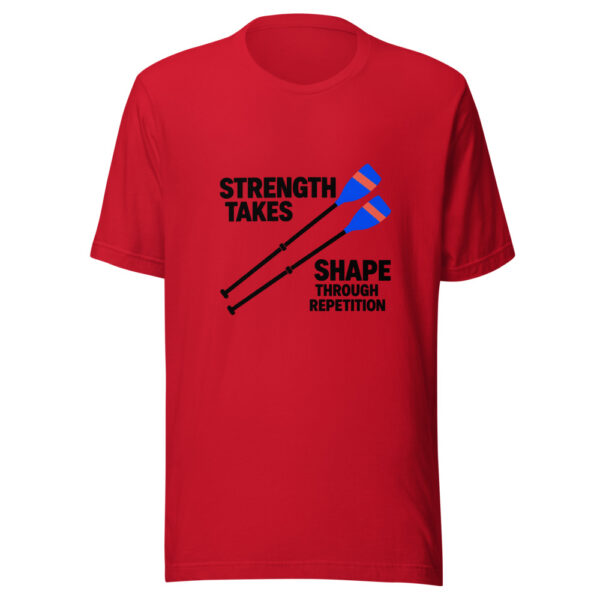 Strength Takes Shape Through Repetition Graphic Tee mockup 8 Strength Takes Shape Through Repetition Graphic Tee mockup 8
