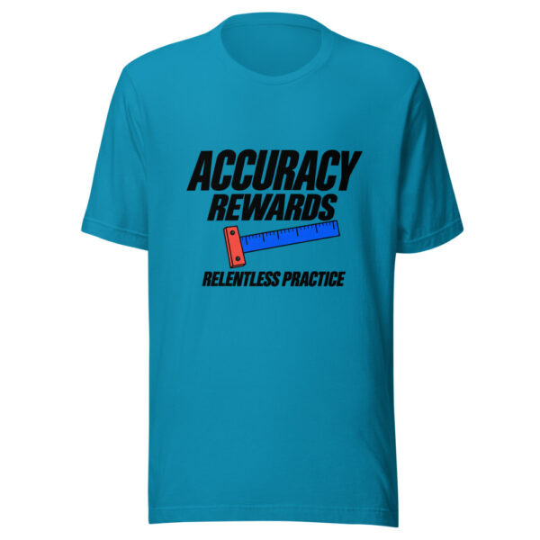 Accuracy Rewards Relentless Practice Graphic Tee mockup 2 Accuracy Rewards Relentless Practice Graphic Tee mockup 2