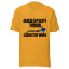 Build Capacity Through Consistent Work Graphic Tee mockup 3 Build Capacity Through Consistent Work Graphic Tee mockup 3