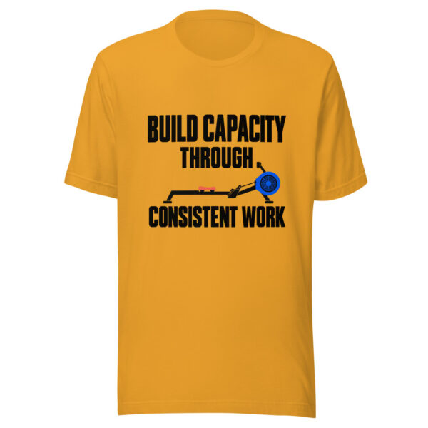 Build Capacity Through Consistent Work Graphic Tee mockup 3 Build Capacity Through Consistent Work Graphic Tee mockup 3