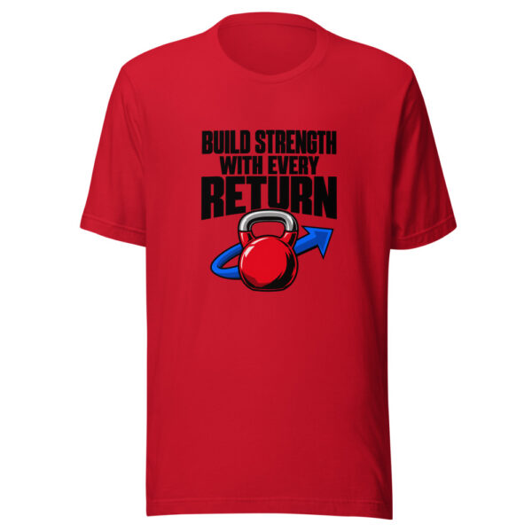 Build Strength With Every Return Graphic Tee mockup 4 Build Strength With Every Return Graphic Tee mockup 4