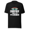 Commitment Turns Laps Into Strength Graphic Tee mockup 4 Commitment Turns Laps Into Strength Graphic Tee mockup 4
