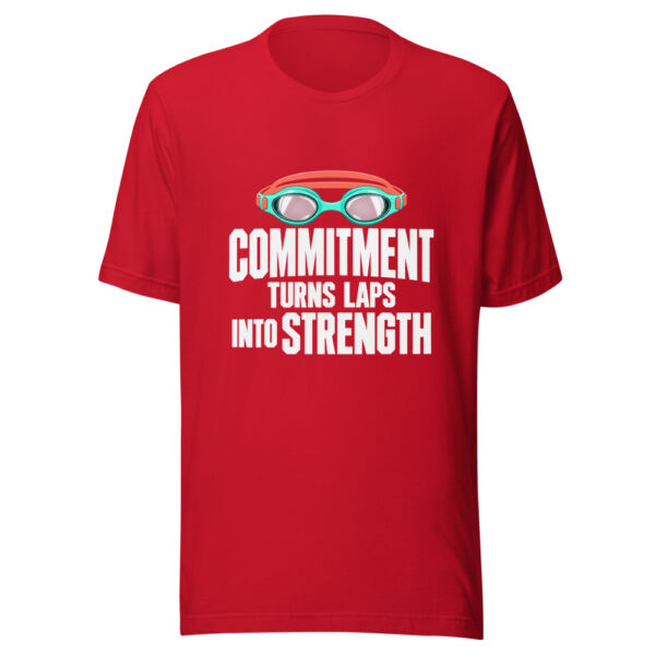 Commitment Turns Laps Into Strength Graphic Tee mockup 8 Commitment Turns Laps Into Strength Graphic Tee mockup 8