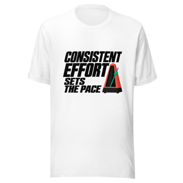 Consistent Effort Sets The Pace Graphic Tee mockup 5 Consistent Effort Sets The Pace Graphic Tee mockup 5