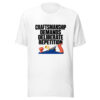 Craftsmanship Demands Deliberate Repetition Graphic Tee mockup 5 Craftsmanship Demands Deliberate Repetition Graphic Tee mockup 5