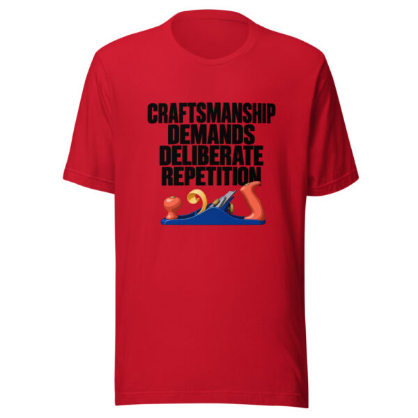Craftsmanship Demands Deliberate Repetition Graphic Tee mockup 8 Craftsmanship Demands Deliberate Repetition Graphic Tee mockup 8