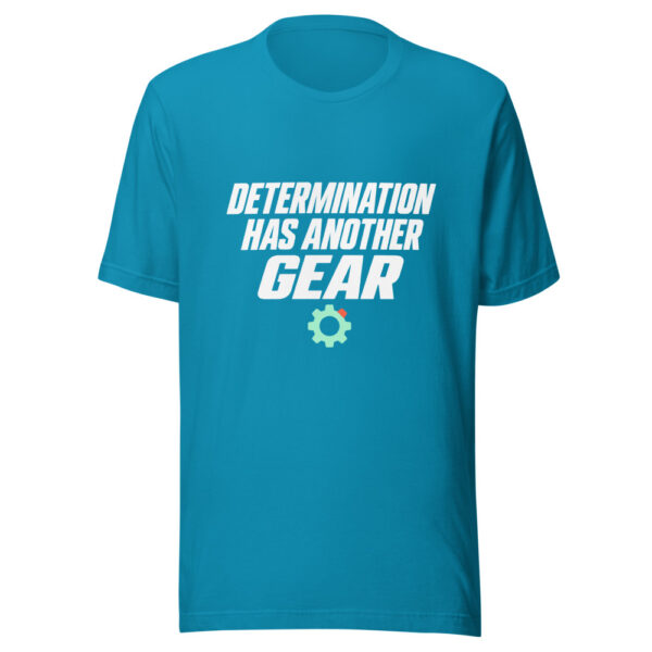 Determination Has Another Gear Graphic Tee mockup 2 Determination Has Another Gear Graphic Tee mockup 2